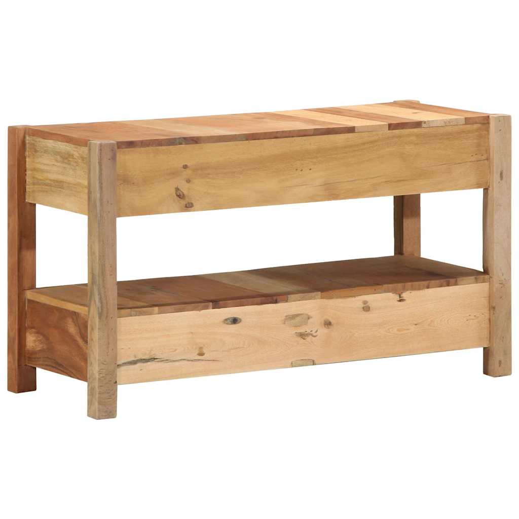 Televizní Skříň Hnědá 83 X 33 X 46 Cm Masivní Obnovované Dřevo