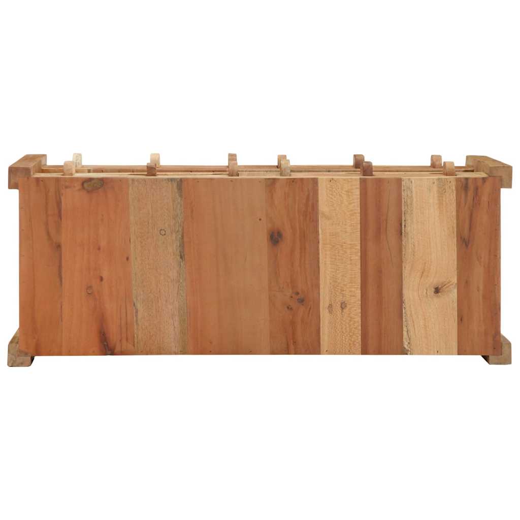 Televizní Skříň Hnědá 83 X 33 X 46 Cm Masivní Obnovované Dřevo