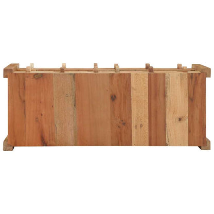 Televizní Skříň Hnědá 83 X 33 X 46 Cm Masivní Obnovované Dřevo