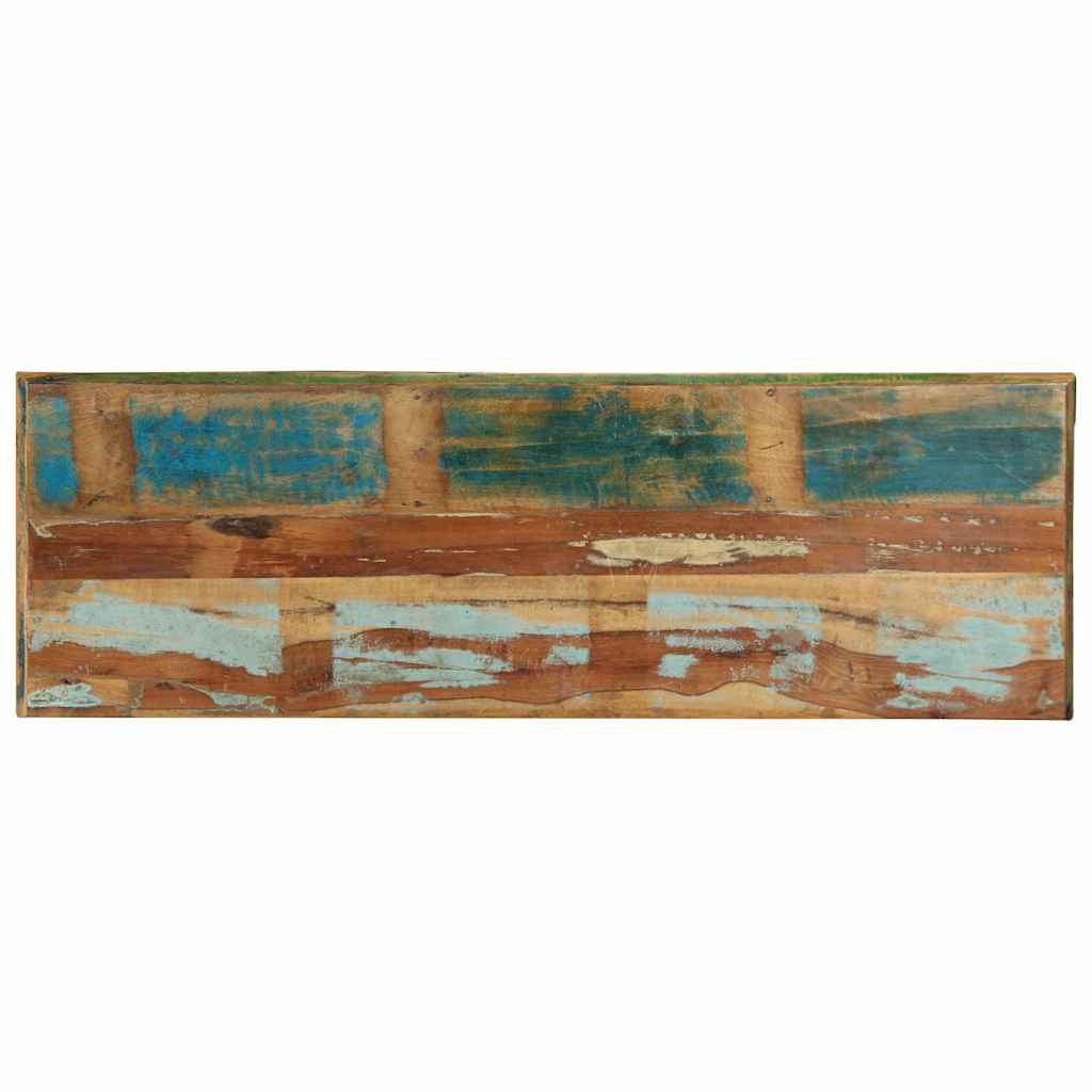 Skříň Na Obuv Hnědá 110 X 35 X 40 Cm Masivní Obnovované Dřevo