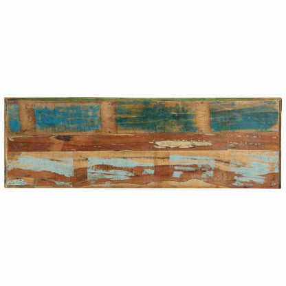 Skříň Na Obuv Hnědá 110 X 35 X 40 Cm Masivní Obnovované Dřevo