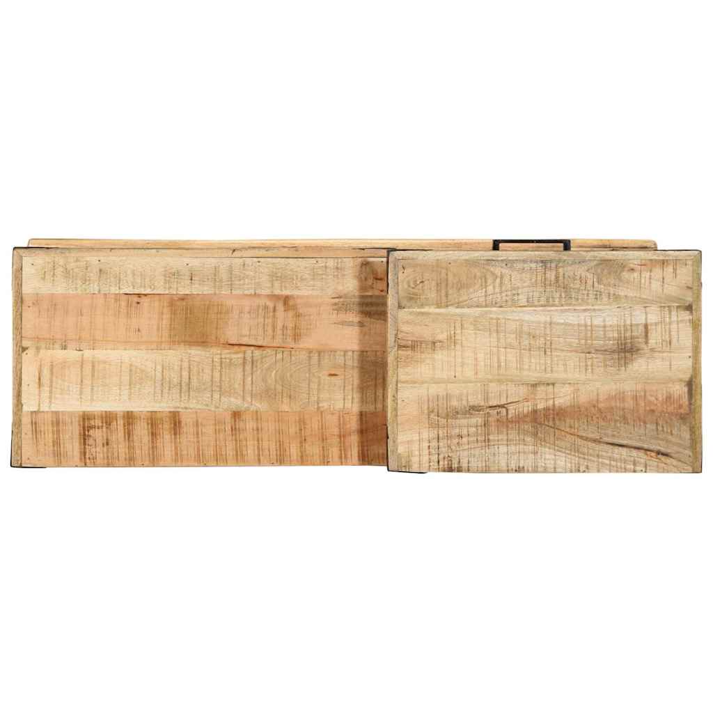 Lavice Se Zásuvkou Hnědá 110 X 35 X 50 Cm Hrubé Mango