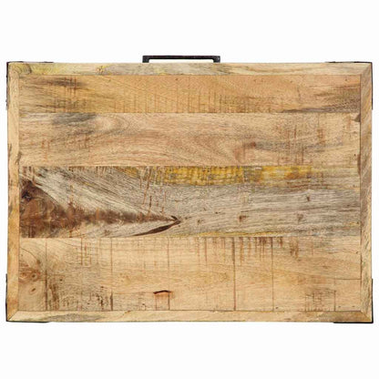 Kuchyňský Vozík Hnědá 55 X 40 X 80 Cm Masivní Mangové Dřevo