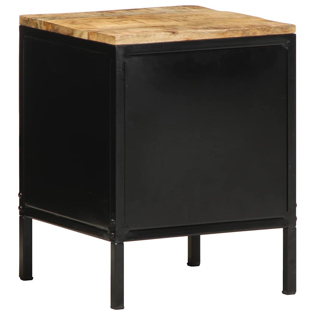 Noční Skříňka Hnědá A Černá 30 X 30 X 40 Cm