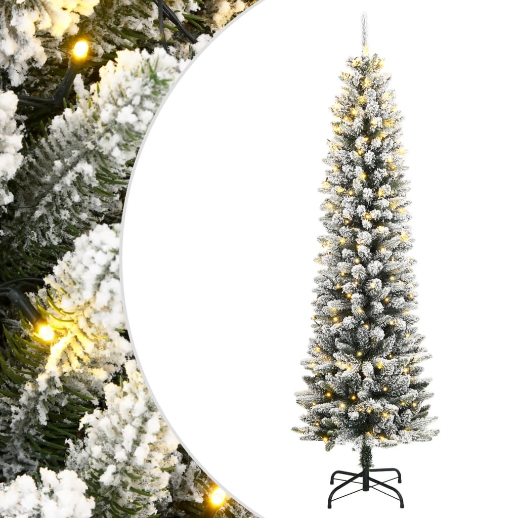 Umělý Vánoční Stromek Se 150 Led A Sněhem