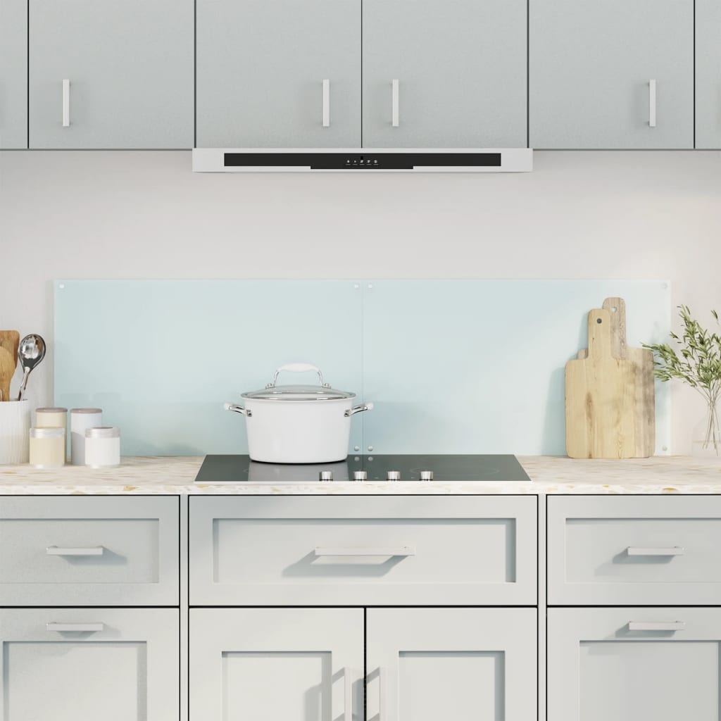 Kuchyňský Panel Bílý Tvrzené Sklo