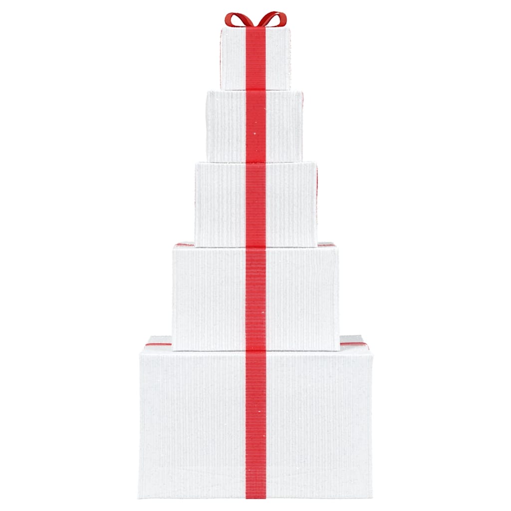 Vánoční Dekorace Dárková Krabička 250Teple Bílých Led