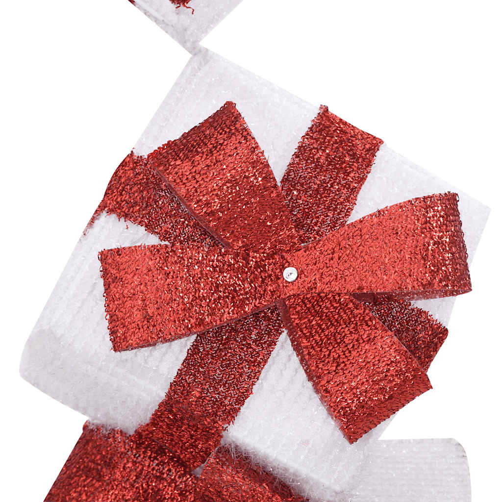 Vánoční Dekorace Dárková Krabička 80 Teple Bílých Led