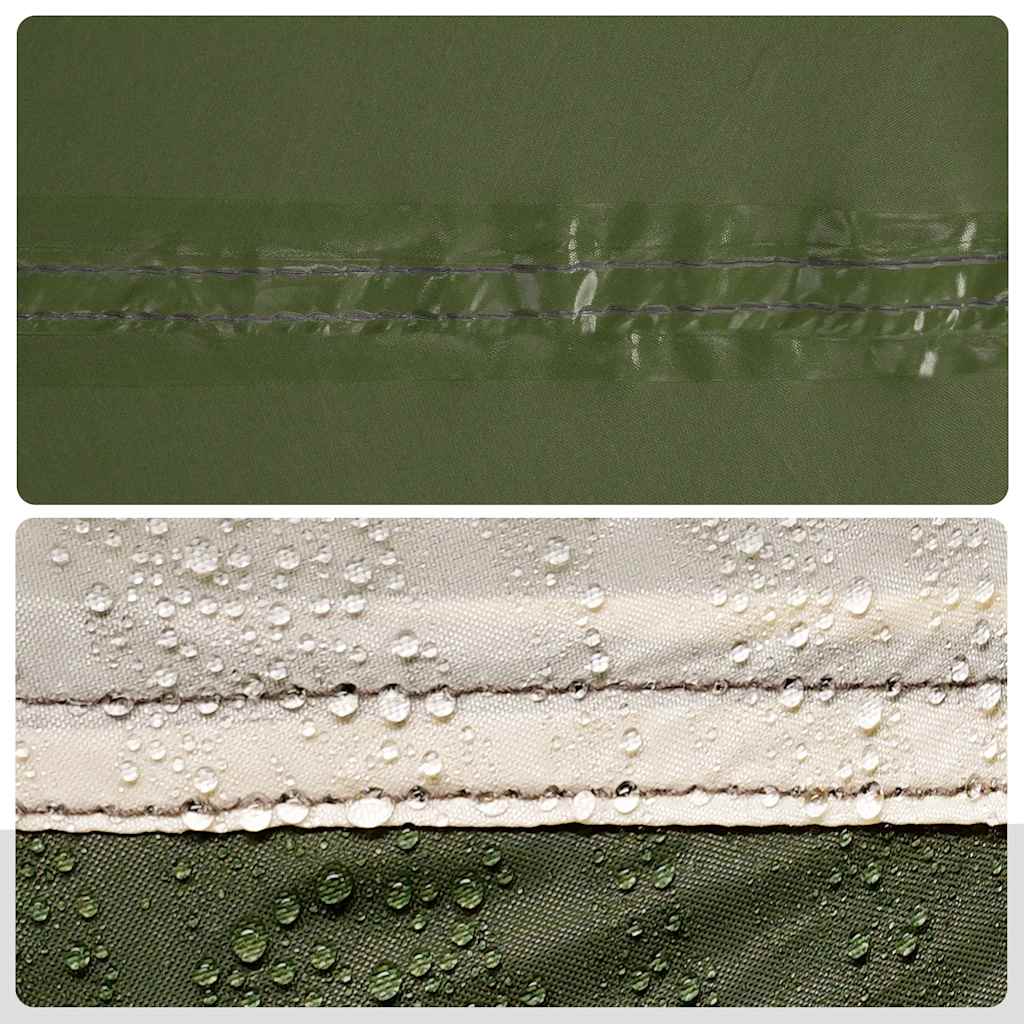 Rybářský Stan Pro 3 Osob Olivově Zelený Nepromokavý