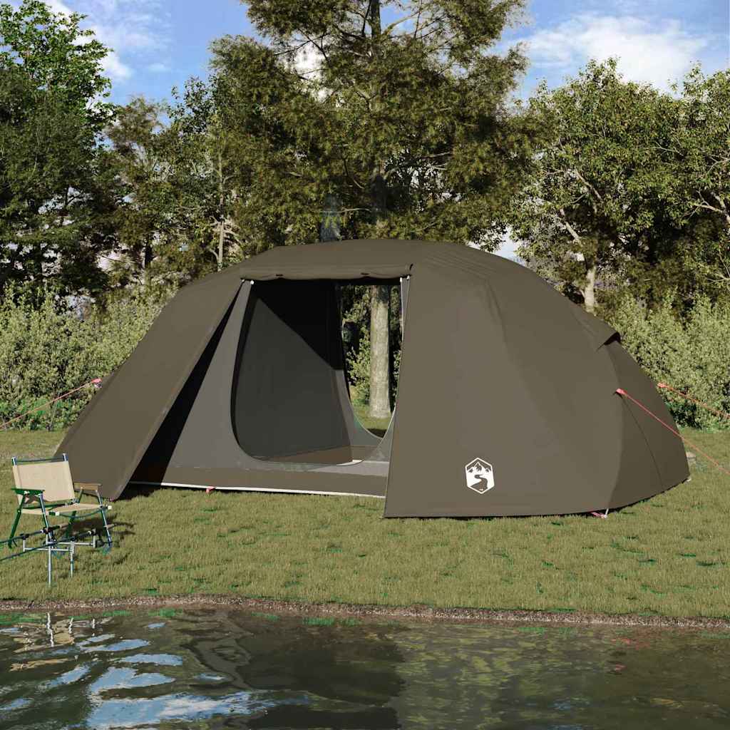 Rybářský Stan Hnědá 514 X 465 X 187 Cm Polyester A Sklolaminát