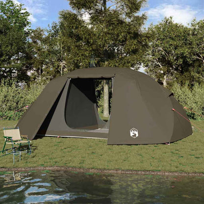Rybářský Stan Hnědá 514 X 465 X 187 Cm Polyester A Sklolaminát