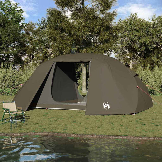 Rybářský Stan Hnědá 514 X 465 X 187 Cm Polyester A Sklolaminát