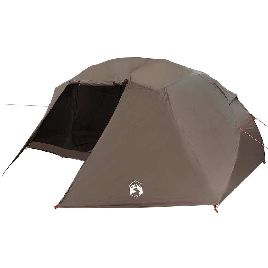 Rybářský Stan Hnědá 514 X 465 X 187 Cm Polyester A Sklolaminát