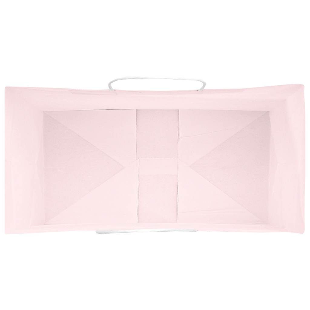 Papírové Sáčky 250 Ks S Uchy Růžové 32X17X25 Cm