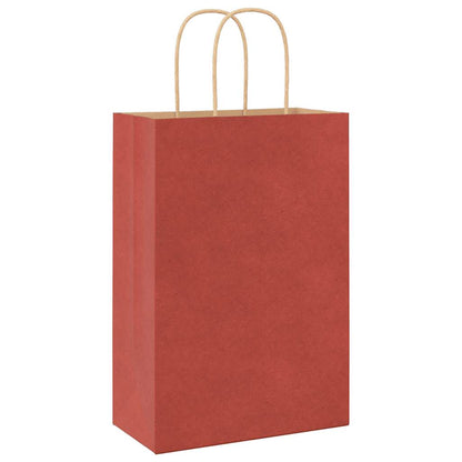 Papírové Sáčky 250 Ks S Uchy Červené Červená