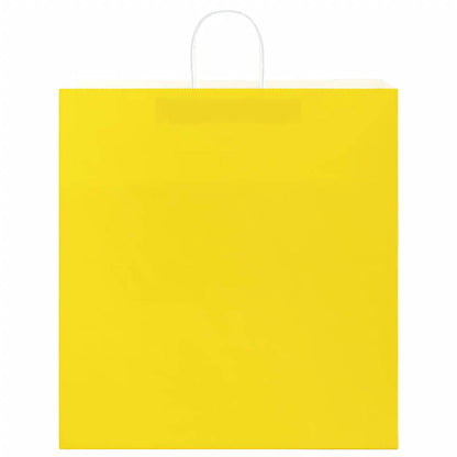 Papírové Tašky 50 Ks S Uchy Žlutá 45X17X48 Cm