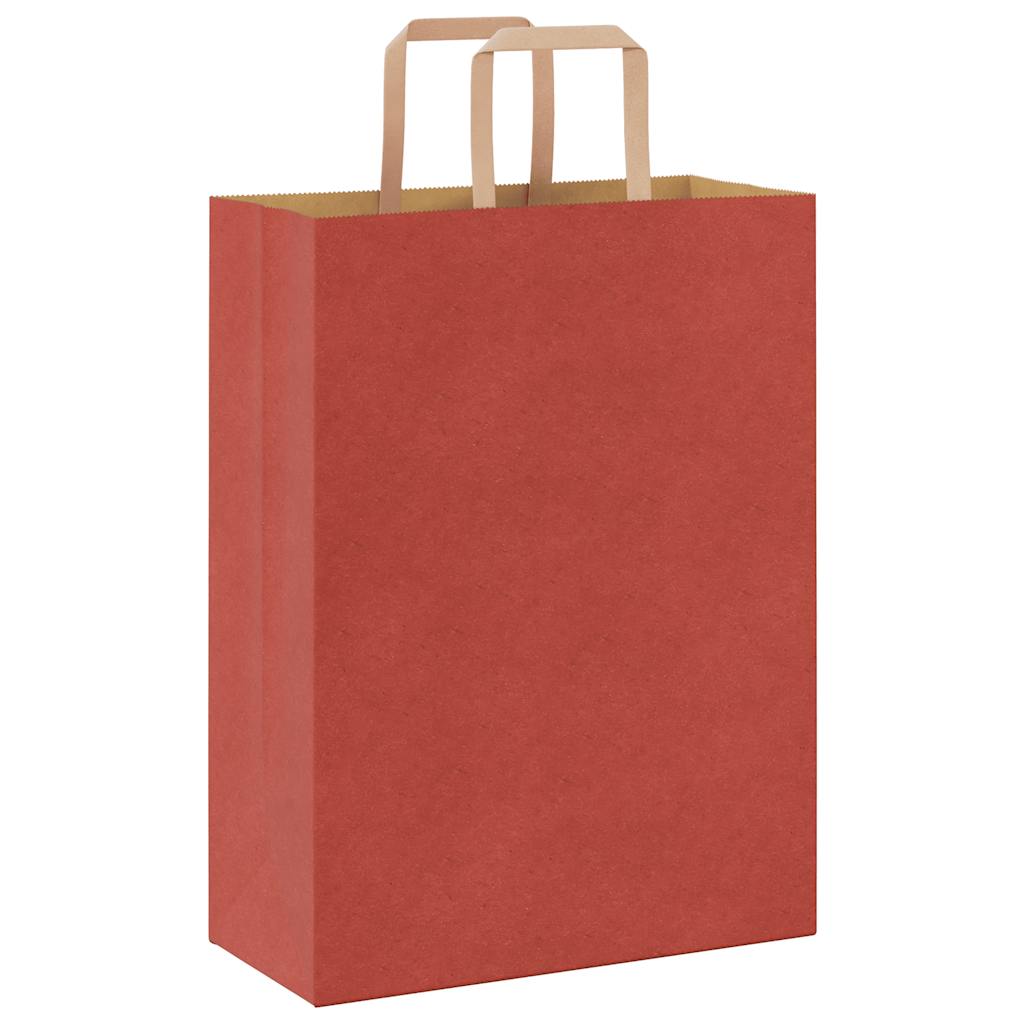 Papírové Sáčky 250 Ks S Uchy Červené Červená