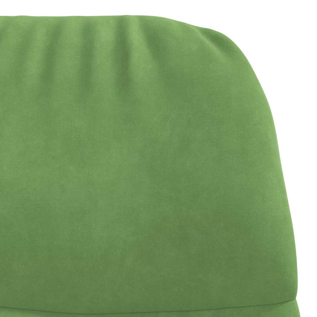 Relaxační Křeslo S Podnožkou Světle Zelené Samet