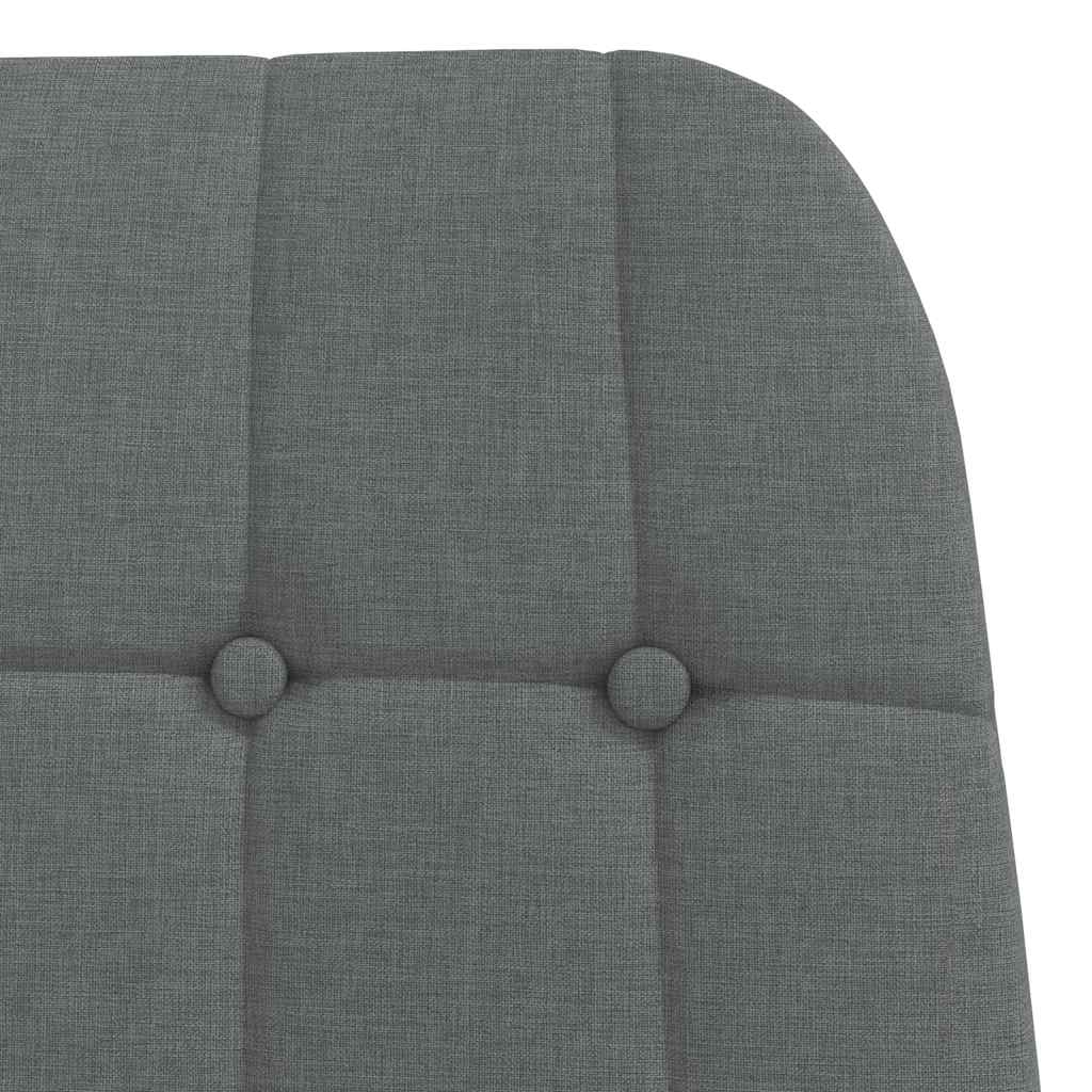 Relaxační Křeslo S Podnožkou Tmavě Šedé Textil