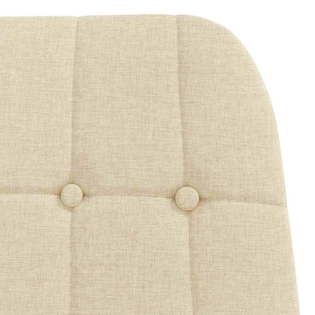 Relaxační Křeslo S Podnožkou Krémové Textil