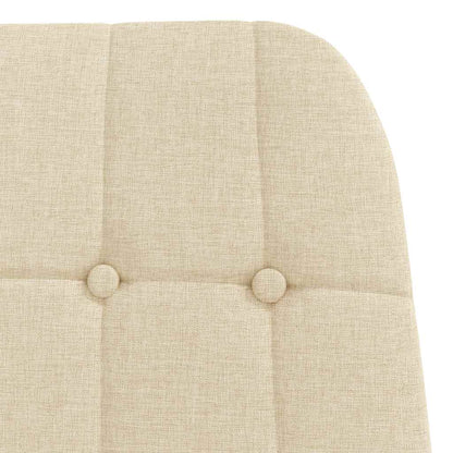 Relaxační Křeslo S Podnožkou Krémové Textil