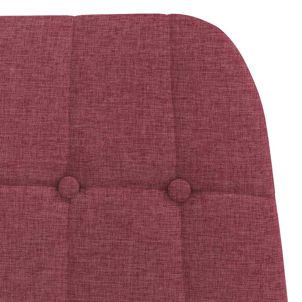 Relaxační Křeslo S Podnožkou Vínové Textil