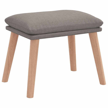Relaxační Křeslo S Podnožkou Taupe Textil