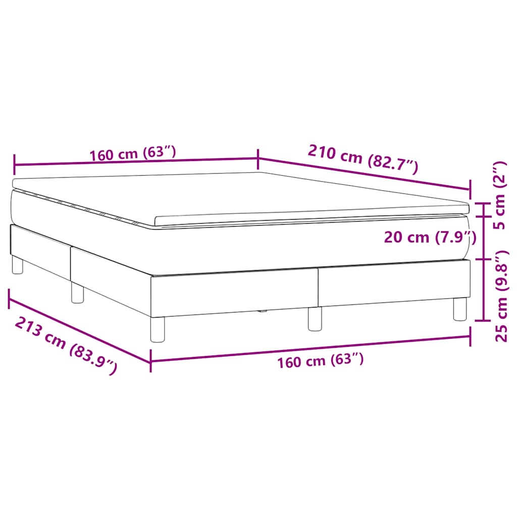 Box Spring Postel S Matrací Černá Samet Černá