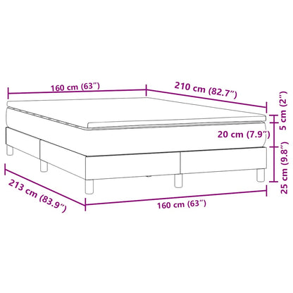 Box Spring Postel S Matrací Černá Samet Černá