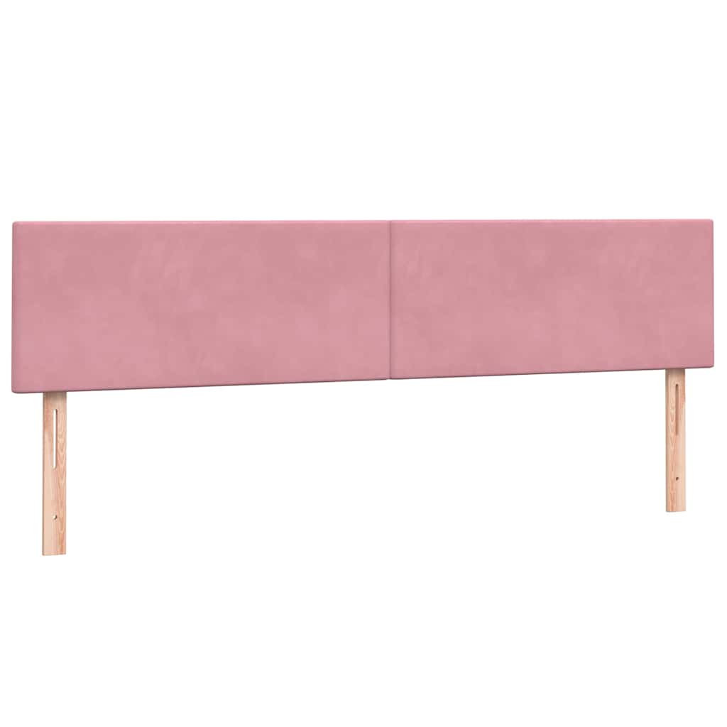 Box Spring Postel S Matrací Růžová 180X210 Cm Samet