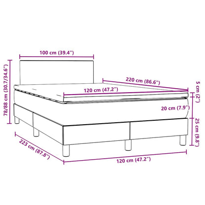 Box Spring Postel S Matrací Samet Tmavě Šedá
