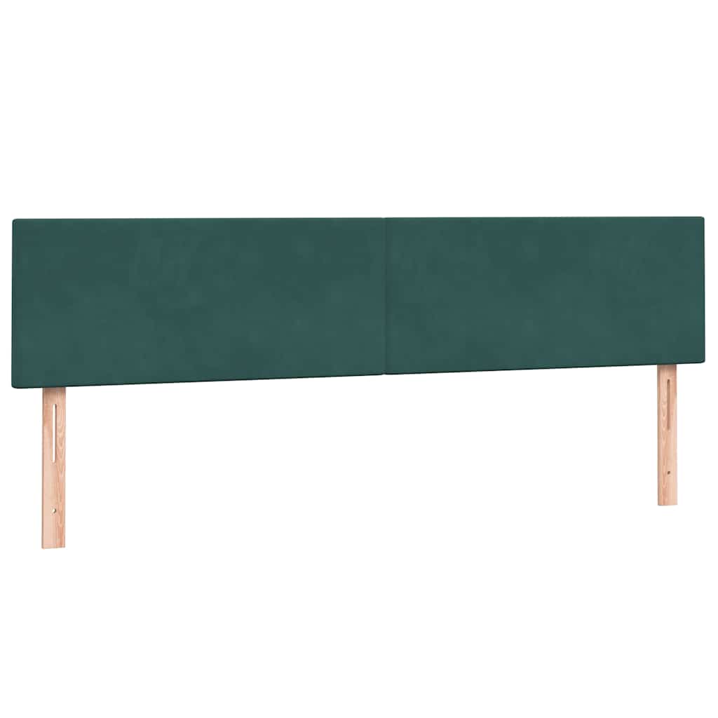 Box Spring Postel S Matrací Tmavě Zelená 180X220 Cm Samet