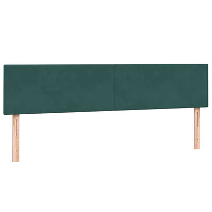 Box Spring Postel S Matrací Tmavě Zelená 180X220 Cm Samet