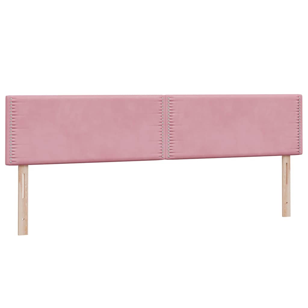 Box Spring Postel S Matrací Růžová 180X210 Cm Samet