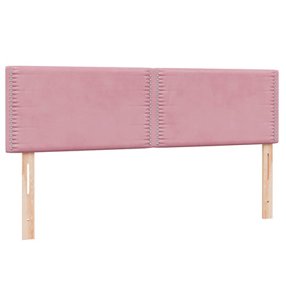 Box Spring Postel S Matrací Růžová 160X220 Cm Samet