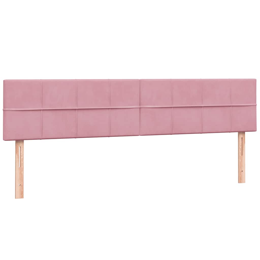 Box Spring Postel S Matrací Růžová 180X210 Cm Samet