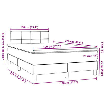 Box Spring Postel S Matrací Samet Tmavě Šedá