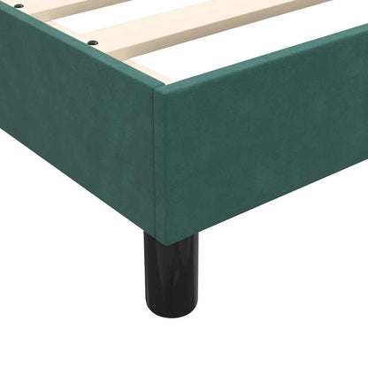 Box Spring Postel S Matrací Tmavě Zelená 180X220 Cm Samet