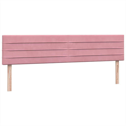 Box Spring Postel S Matrací Růžová 180X210 Cm Samet
