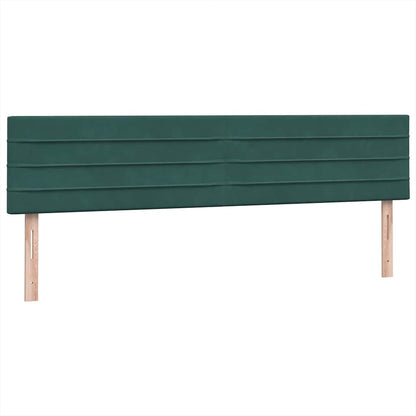 Box Spring Postel S Matrací Tmavě Zelená 180X220 Cm Samet