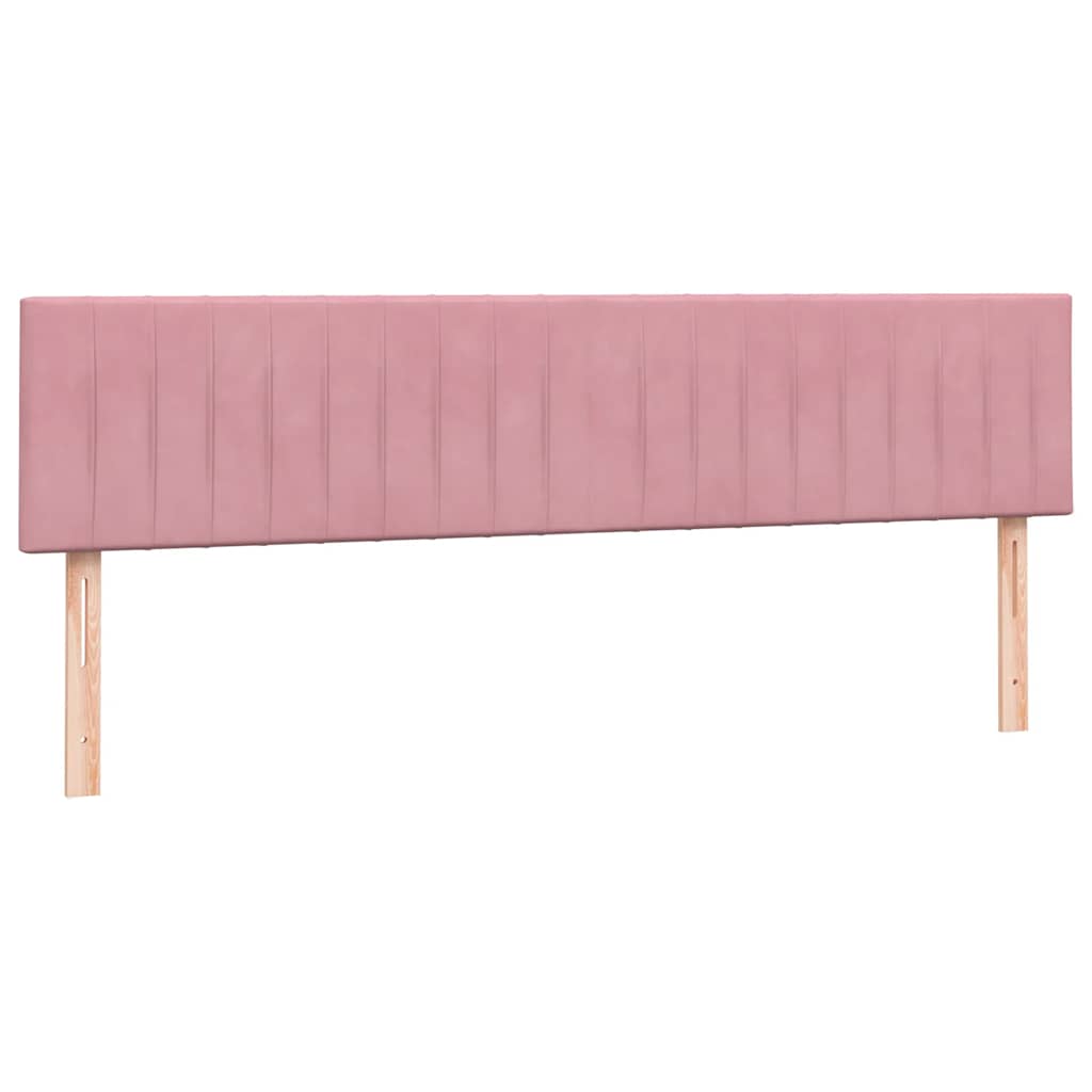 Box Spring Postel S Matrací Růžová 180X210 Cm Samet