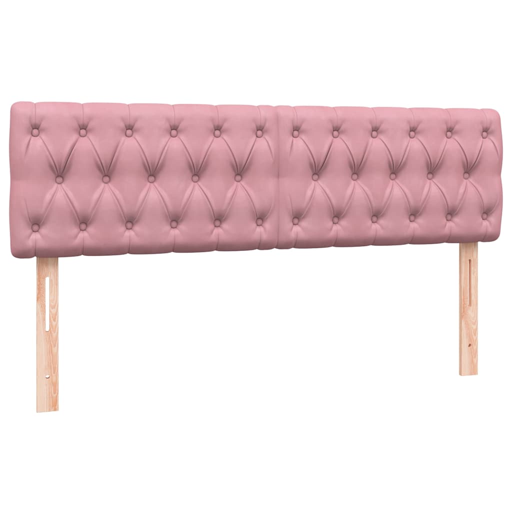 Box Spring Postel S Matrací Růžová 140X220 Cm Samet