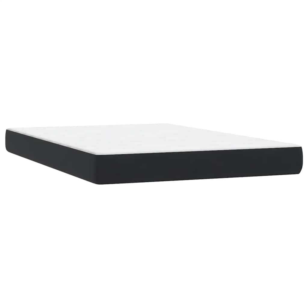 Box Spring Postel S Matrací Černá 160X210 Cm Samet