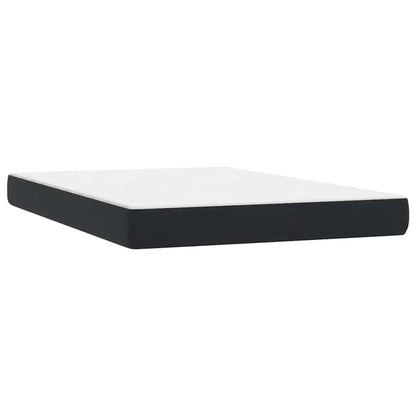 Box Spring Postel S Matrací Černá 160X210 Cm Samet