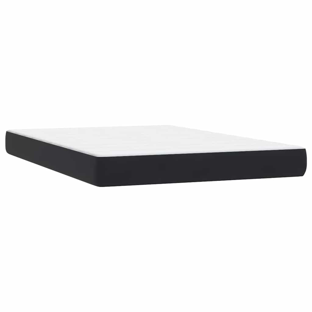 Box Spring Postel S Matrací A Led Černá 160X210 Cm Samet