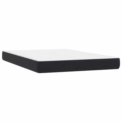 Box Spring Postel S Matrací A Led Černá 160X210 Cm Samet