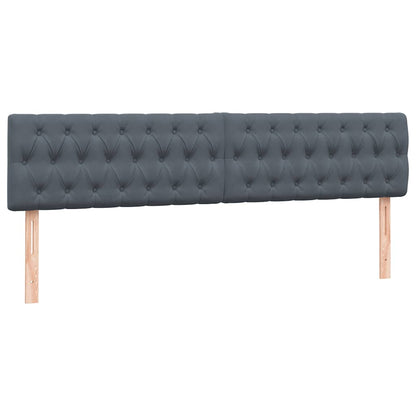 Box Spring Postel S Matrací A Led Samet Tmavě Šedá