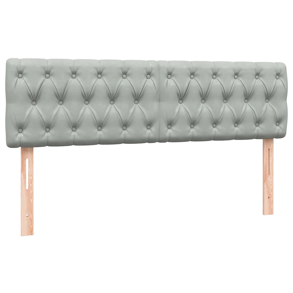 Box Spring Postel S Matrací A Led Samet Světle Šedá