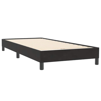 Box Spring Postel S Matrací Černá Samet Černá