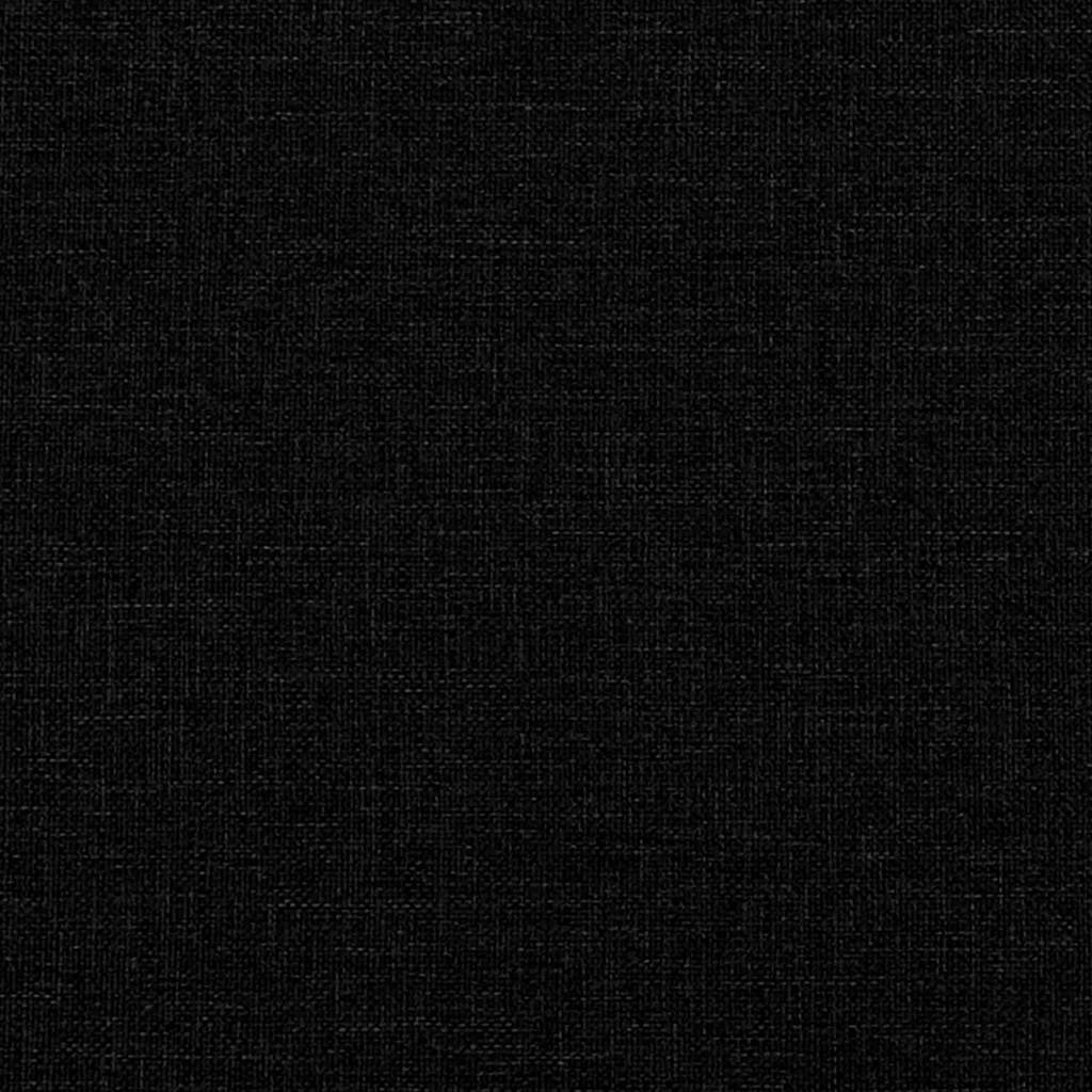 Křeslo S Podnožkou Černé Textil